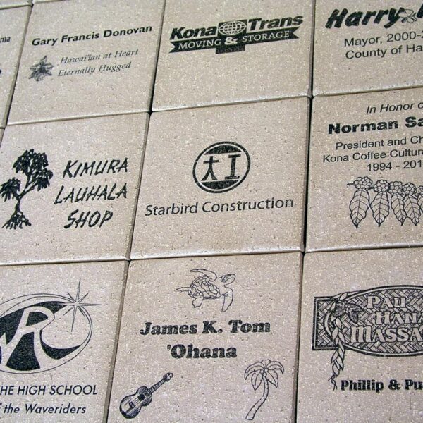 brick engraving tiles laser etching